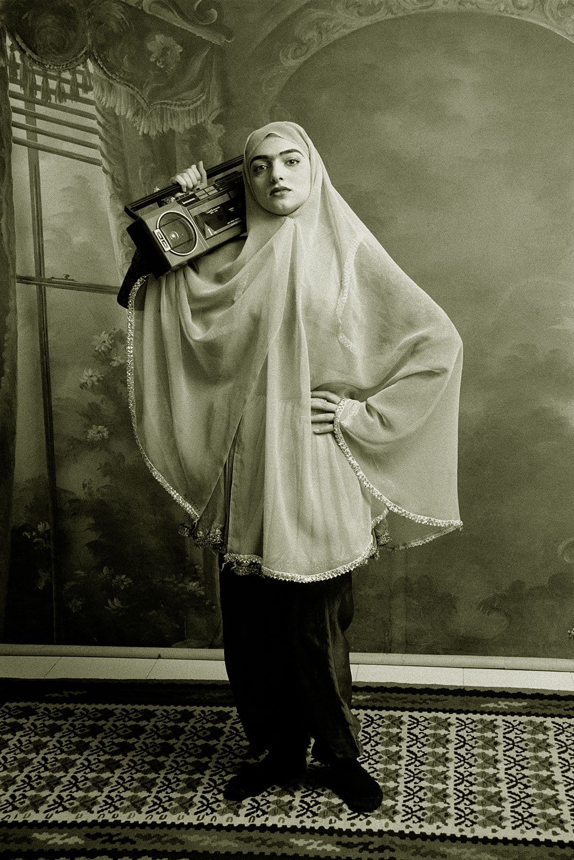 Shadi Ghadirian, from the series qajar, 1998